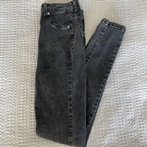 XS White Fox Jeans High Waisted